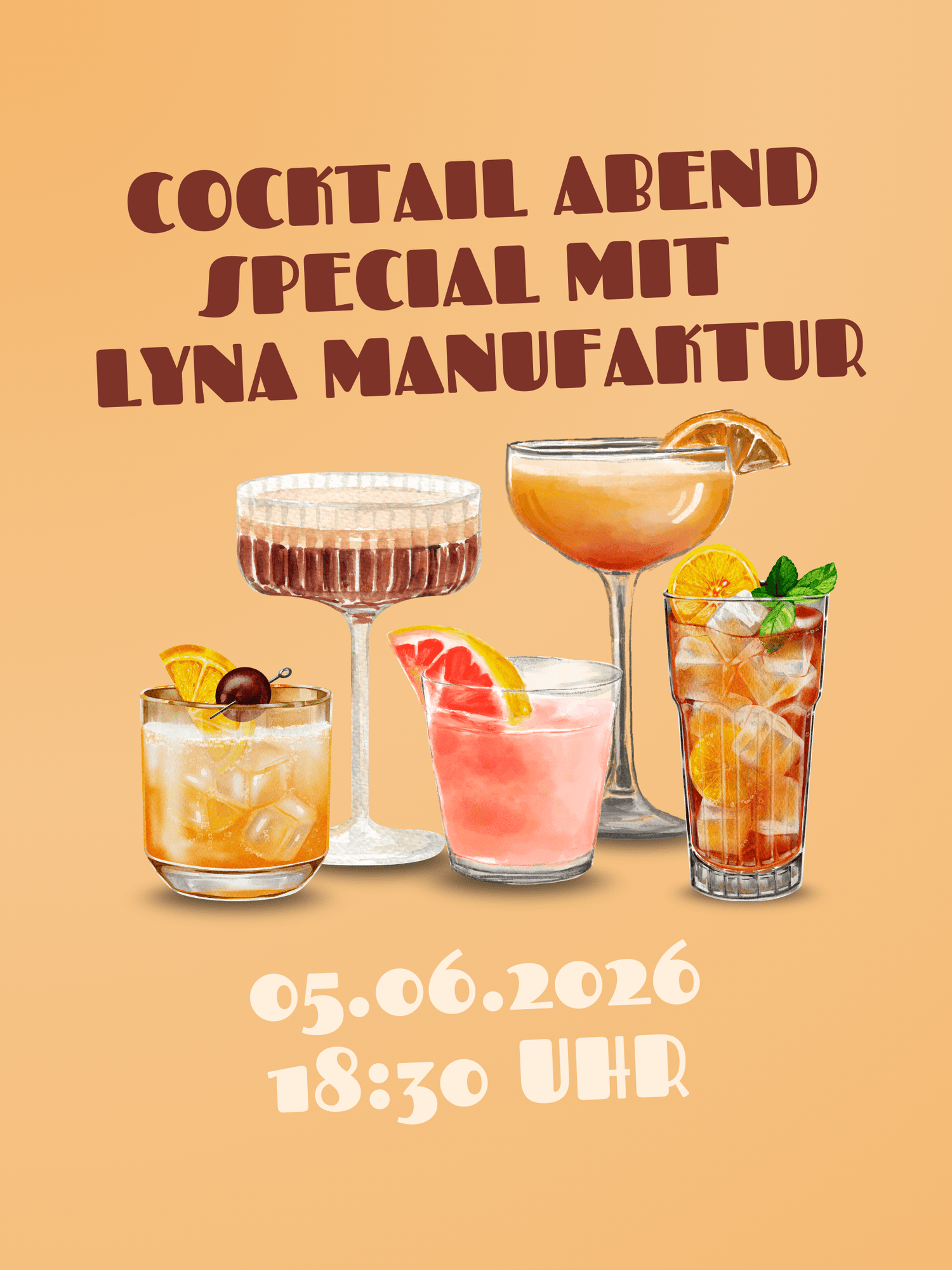 Cocktailabend Special mit Lyna Manufaktur – 05.06.2026