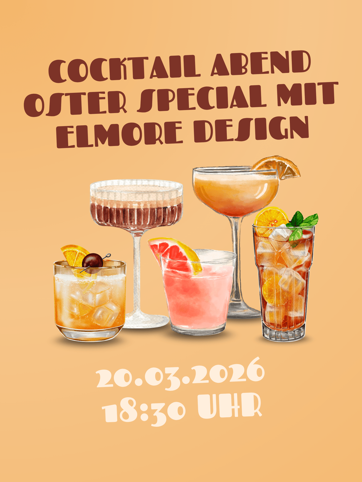 Cocktailabend Oster Special mit Elmore Design - 20.03.2026