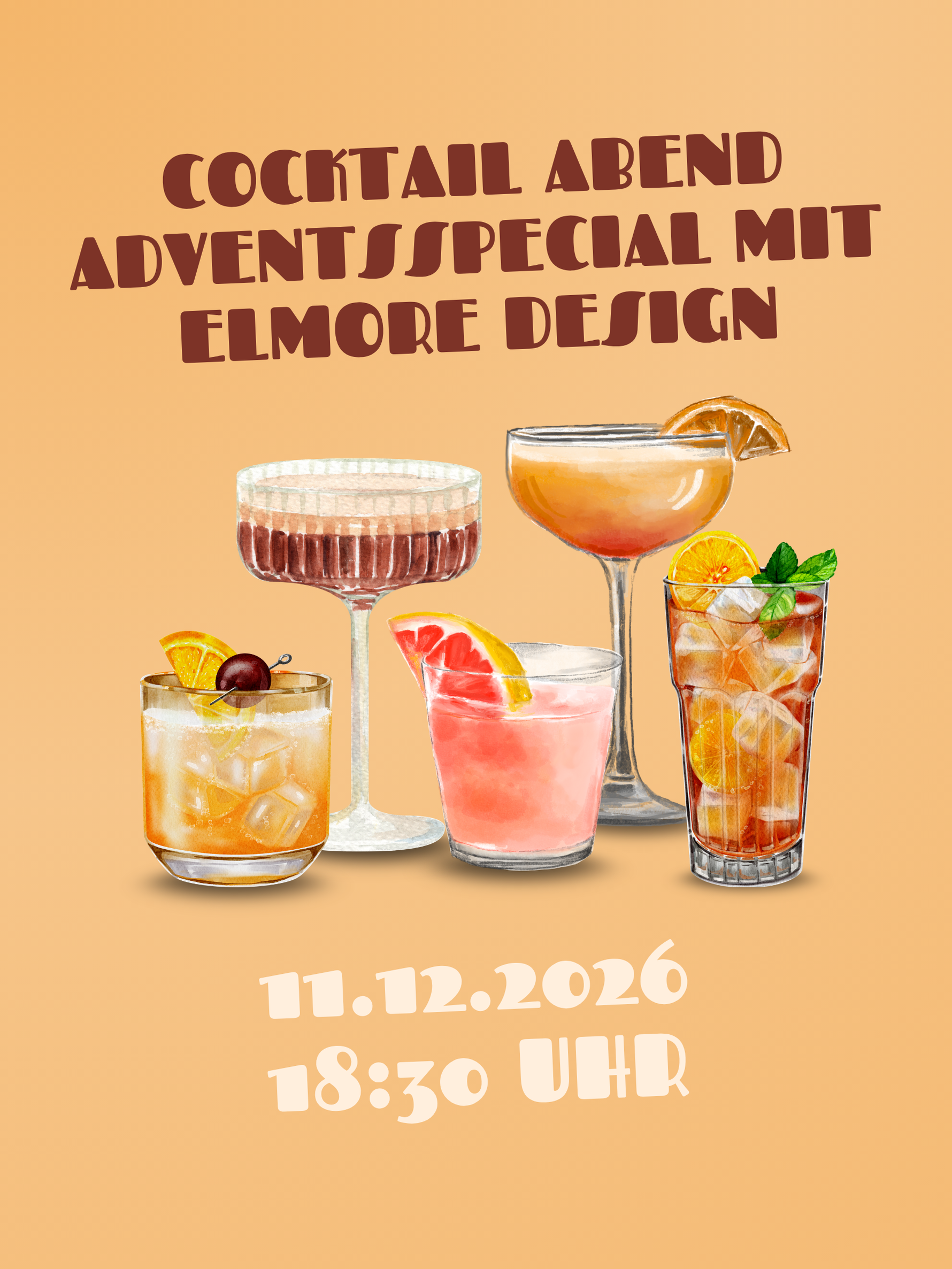 Banner für Rosche Cocktailabend Adventsspecial am 11.12.2026 