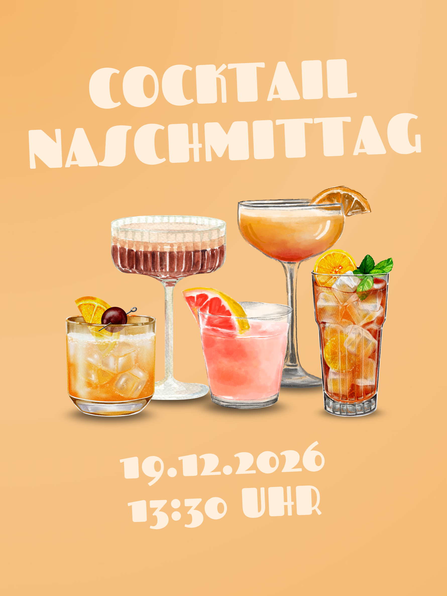 Banner für Rosche Cocktailnaschmittag am 19.12.2026