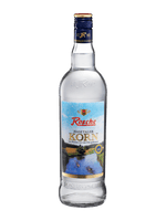 Rosche Hasetaler Korn Kornbrand 0,7l Flasche mit blauem Etikett und Landschaftsmotiv