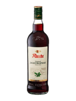 Flasche Rosche Original Jagdtrophäe Kräuter-Likör 35% Vol, 0,7 Liter in braunem Glas