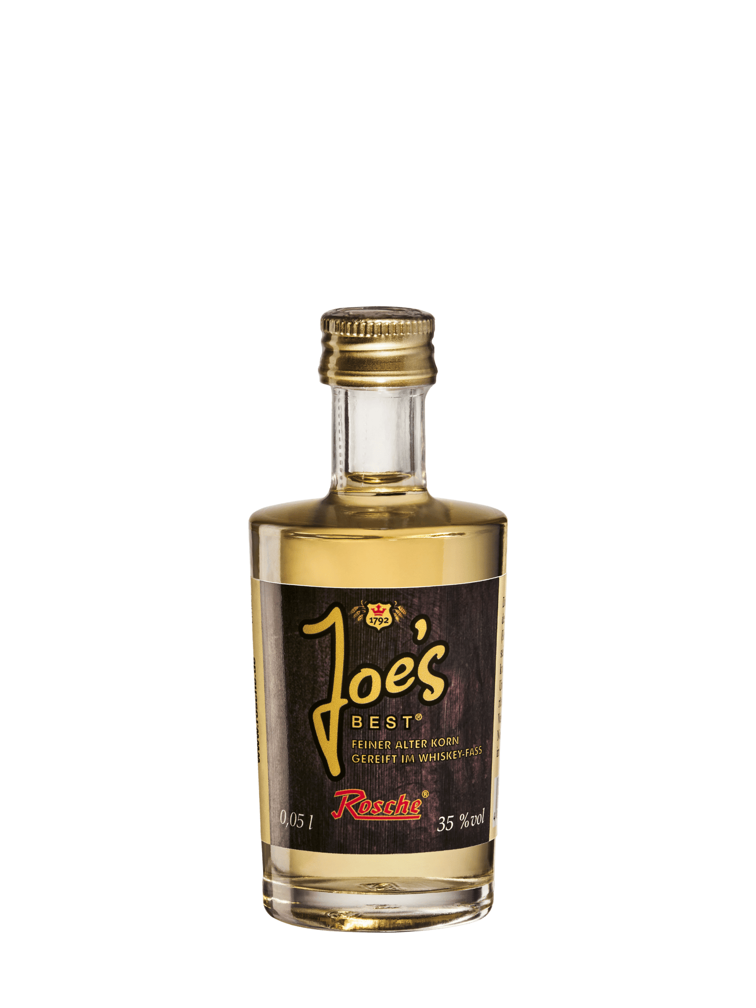 Joe´s Best - Woodford-Whiskey-Fass - 0,05l 35 %vol - Feiner alter Korn gereift im Whiskey-Fass