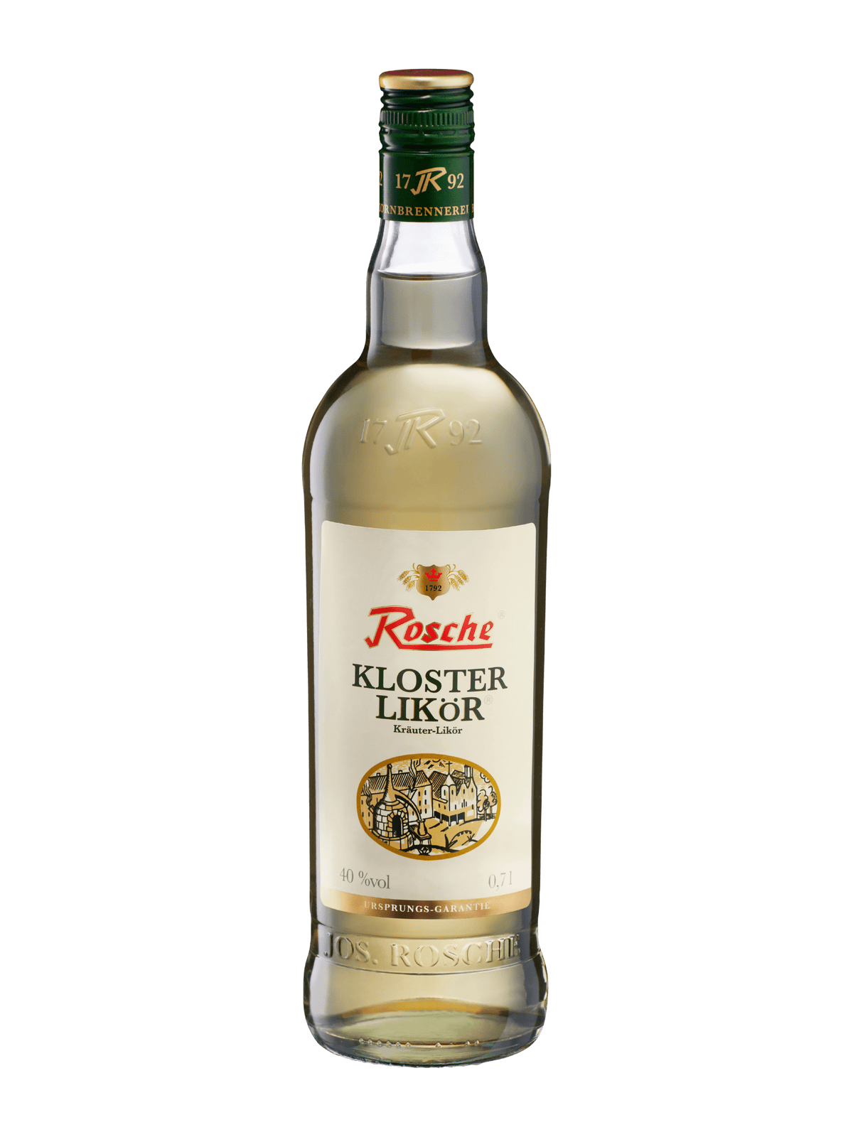 Flasche Rosche Kloster Likör Kräuterlikör 0,7 l mit 40 % Vol alkohol