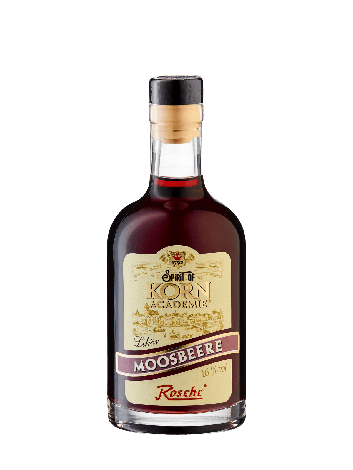 Rosche Spirit of Korn Academie Moosbeere Likör Flasche 0,35l 16% Vol