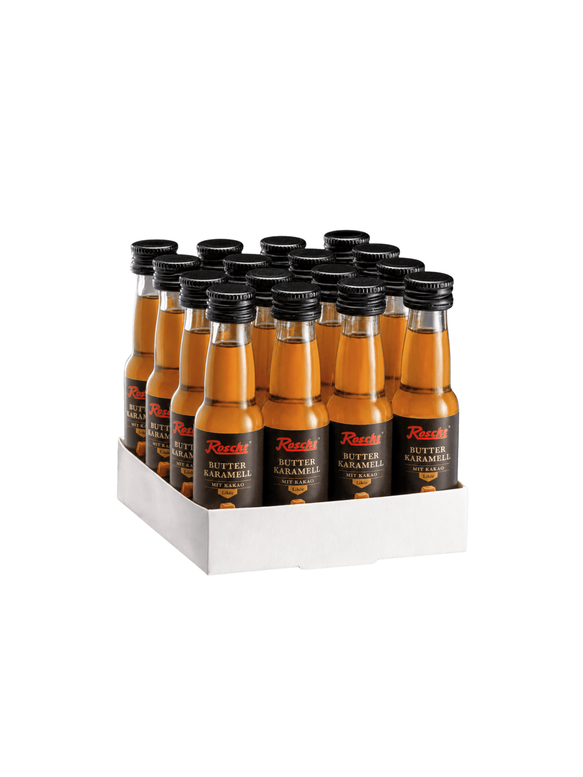 Butterkaramell mit Kakao 16x0,02 l - Würfel - Edelkorn-Brennerei Jos. Rosche
