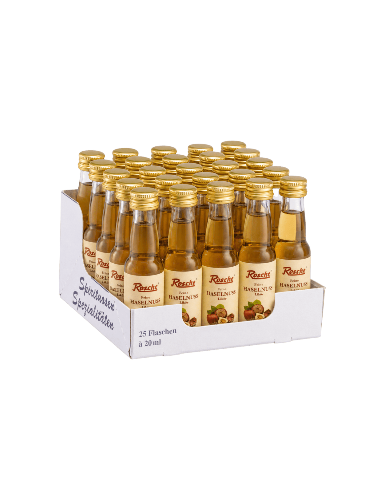 Feine Haselnuss 25x0,02 l - Würfel - Edelkorn-Brennerei Jos. Rosche