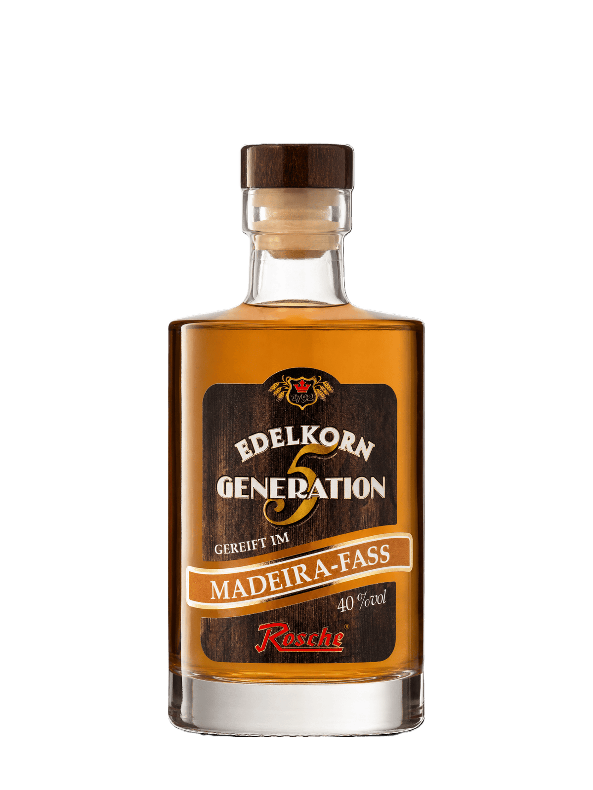 Generation 5 - Madeira-Fass Nr. JR 2117 - 0,35l 40 %vol - Edelkorn-Brennerei Jos. Rosche