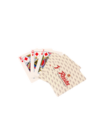 Rosche Kartenspiel mit 54 Karten - hier 6 Karten zu sehen - 3x Vorderseite 3x Rückseite mit Rosche Branding 