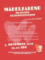 Rosche Mädelsabend mit verschiedenen Ausstellern im Rosche Besucherzentrum am 05.11.2026