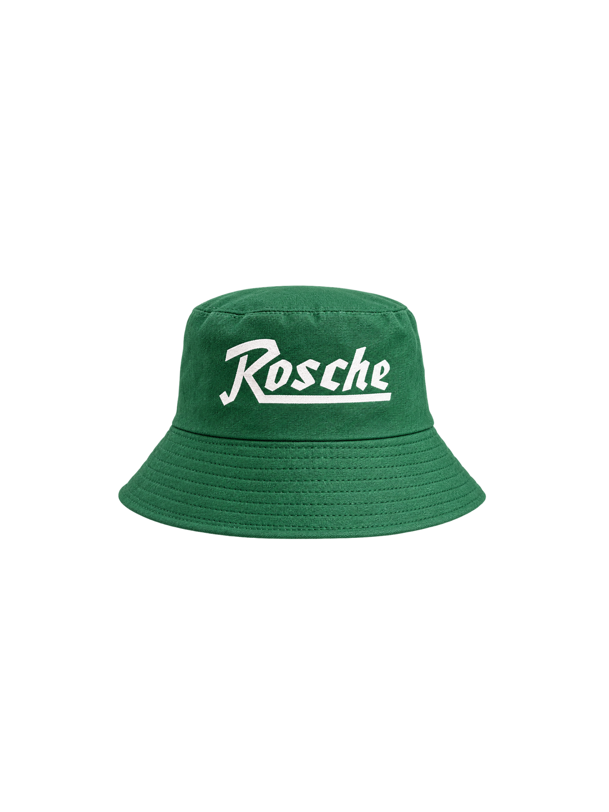 Rosche Wendefischerhut grüne Seite mit Rosche Logos